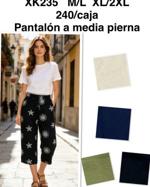 XK235 Pantalón pirata super precio