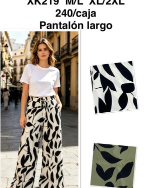XK219 pantalón estampado super precio