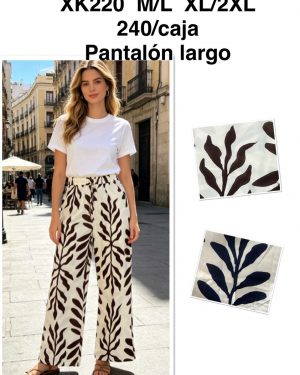XK220 pantalón estampado super precio