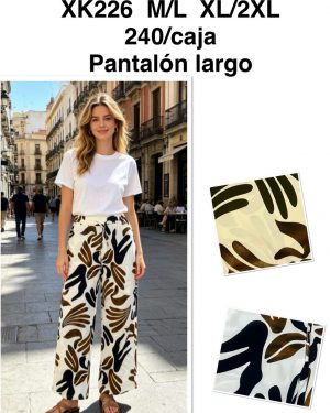 XK226 pantalón estampado super precio
