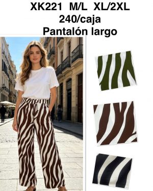 XK221 pantalón estampado super precio
