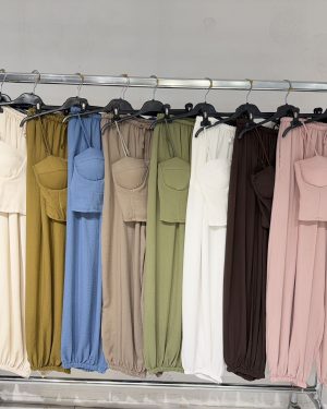 0142110 conjunto top pantalón puño