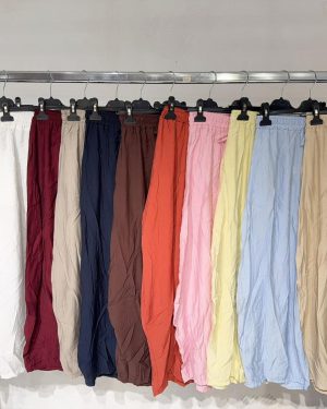 0267710 Pantalón fresco abalorios de madera