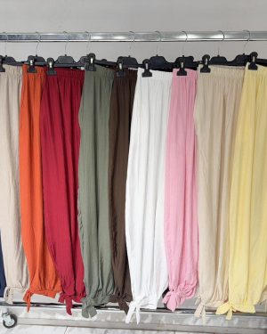 0140870 Pantalón fresco puño de atar