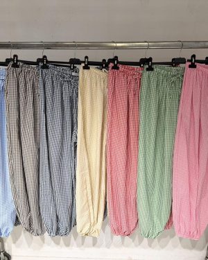 013950 Pantalón Vichy de puño