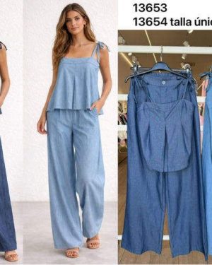 0136530 Conjunto tirantes color vaquero
