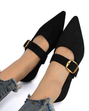 JJ620 Zapato plano punta fina Zara