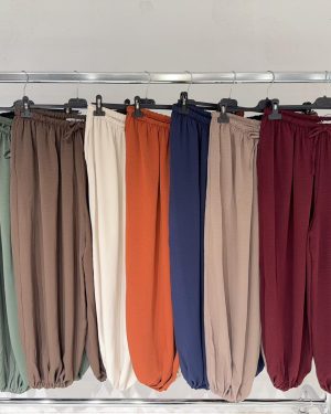 013950 pantalon seda de puño Zara