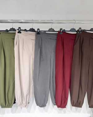 0146310 Pantalón puño cinturón hebilla