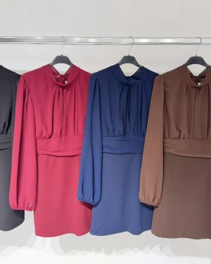 0509150 Vestido corto fajín Zara