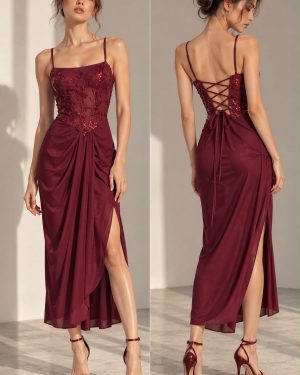 066590 Vestido detalle lentejuelas Zara