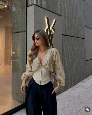 0499770 Blusa manga puño Zara