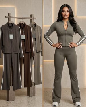 BMZ540 Conjunto chaqueta rayas