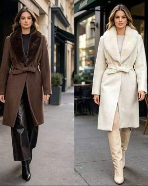 0971630 Abrigo de paño con pelo Zara